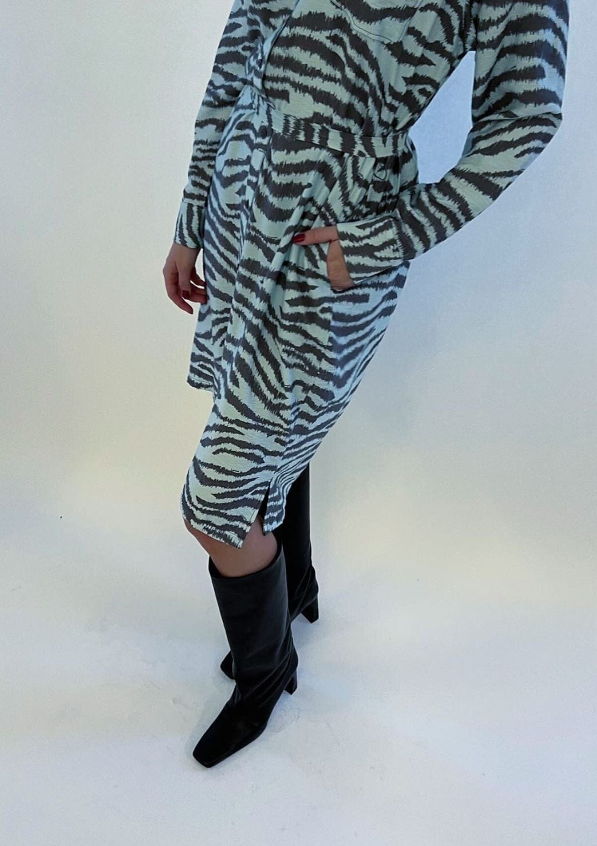 Printed Midi Dress | LR-AIA 1 | LEVETE ROOM Dress Levete Room