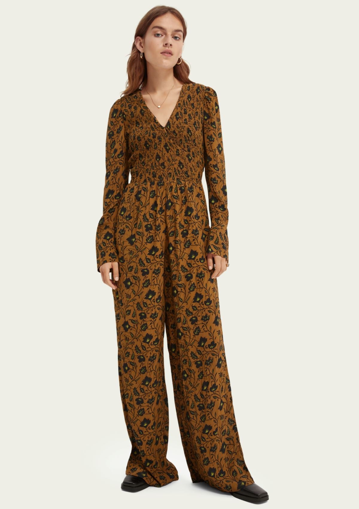 Smocked Printed Jumpsuit | Scotch & Soda Jumpsuit Scotch & Soda