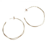 Alex Monroe Fine Twist Hoop Earrings Earrings Alex Monroe