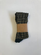 GINGHAM WAFFLE SOCKS - neutral Billy Bamboo