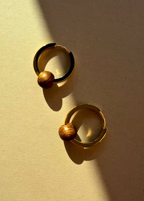 Wooden Hoops A Weathered Penny Jewellery