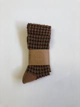 GINGHAM WAFFLE SOCKS - neutral Billy Bamboo