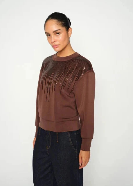 Neve O-LS Glam Sweatshirt | Mos Mosh Sweater MOS MOSH