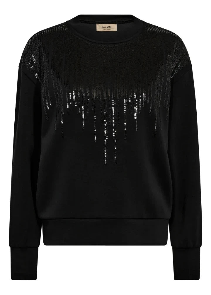 Neve O-LS Glam Sweatshirt | Mos Mosh Sweater MOS MOSH