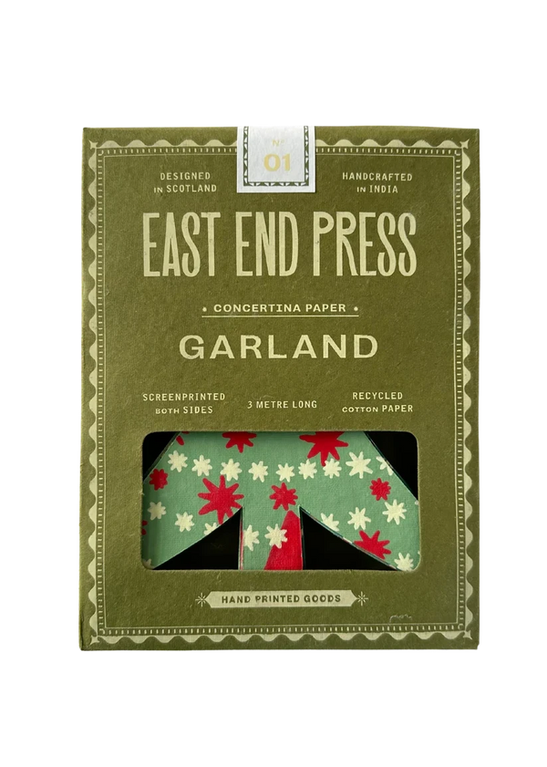 Christmas Trees Concertina Garland | East End Press Christmas Decorations East End Press