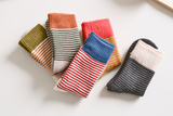 Women's Striped Cotton Socks - Soft, Breathable & Stylish