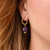 Amethyst Half Hoops | Augusta Jewellery