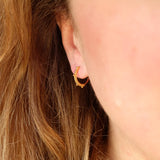Bobble Half Hoop Earrings - Waterproof