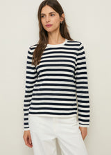 Striped Organic Fine Cotton Top | Yerse