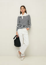 Striped Organic Fine Cotton Top | Yerse