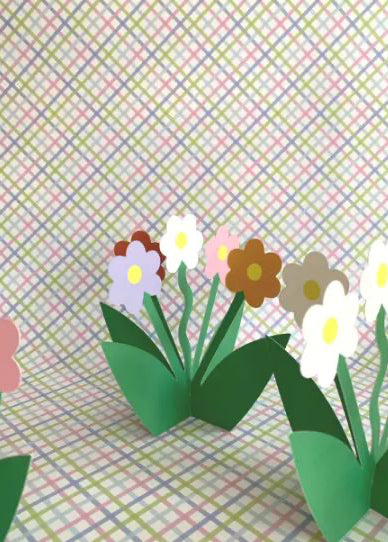 Standing 3D Daisy Floral Bloom Everyday Greeting Card Kitty Kenda Papergoods