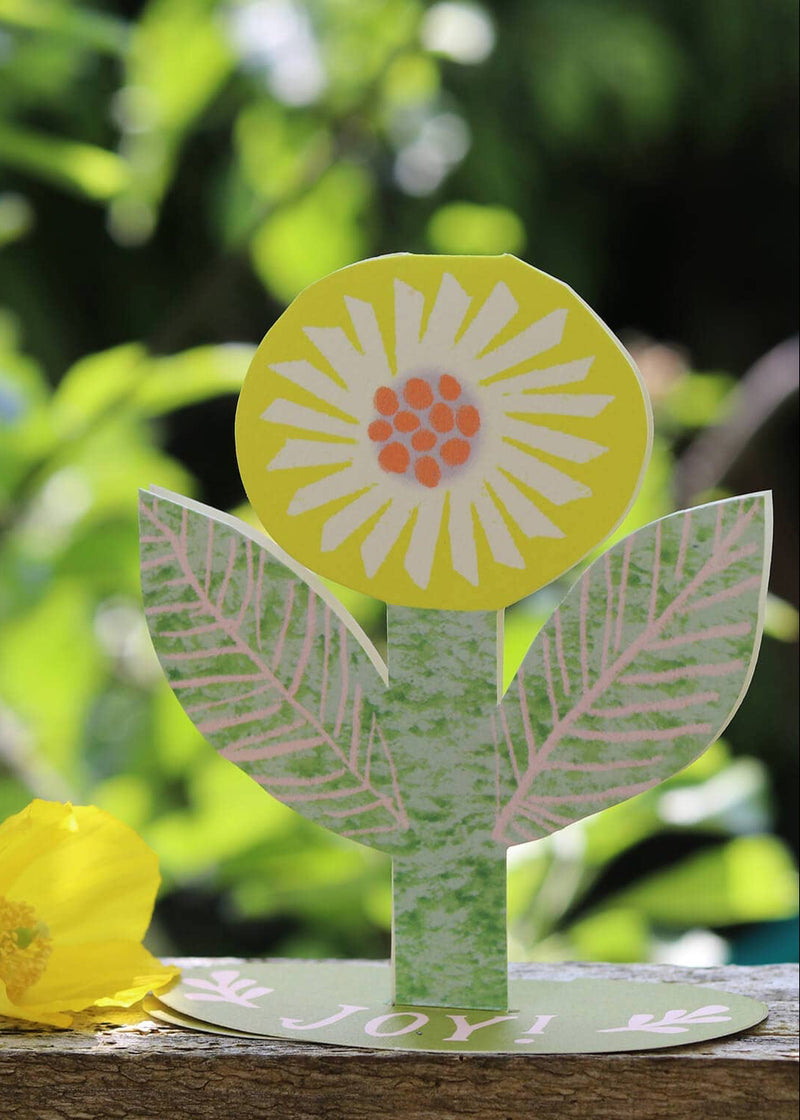 Joy Flower Stand-Up Card Hadley