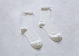 Women's Ruffle Mesh Cotton Socks
