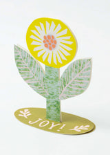 Joy Flower Stand-Up Card Hadley