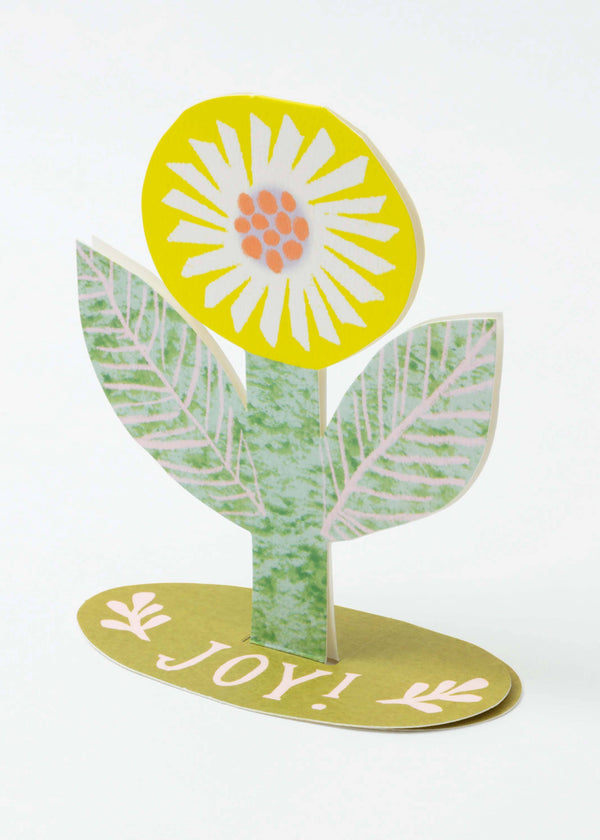 Joy Flower Stand-Up Card Hadley