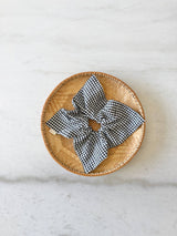 MINI GINGHAM DIAMOND SCRUNCHIES - neutral Billy Bamboo