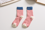 Women's Striped Cotton Socks - Soft, Breathable & Stylish