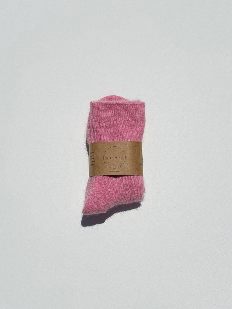 ANGORA WOOL SOCKS - snow pastel Billy Bamboo