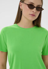 Columbine Crew-Neck T-Shirt | Vibrant Green | Soaked