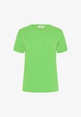 Columbine Crew-Neck T-Shirt | Vibrant Green | Soaked