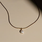 Pearl Droplet Necklace A Weathered Penny Jewellery