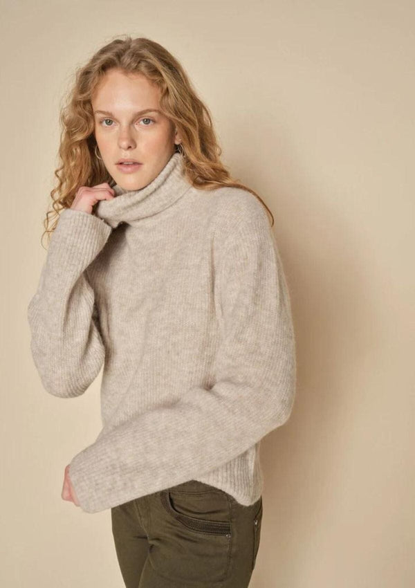 Andy Thora Rollneck Knit | Feather Grey | Mos Mosh Jumper MOS MOSH