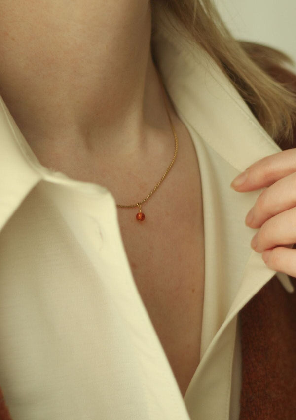 Amber Necklace | A Weathered Penny Necklace A Weathered Penny