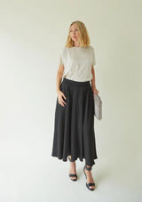 Audrey Midi Skirt | Chalk Skirt Chalk