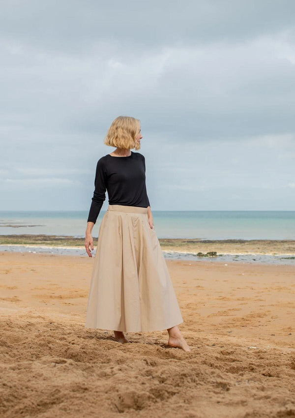 Audrey Midi Skirt | Chalk Skirt Chalk