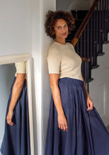 Audrey Midi Skirt | Chalk Skirt Chalk