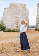 Audrey Midi Skirt | Chalk Skirt Chalk