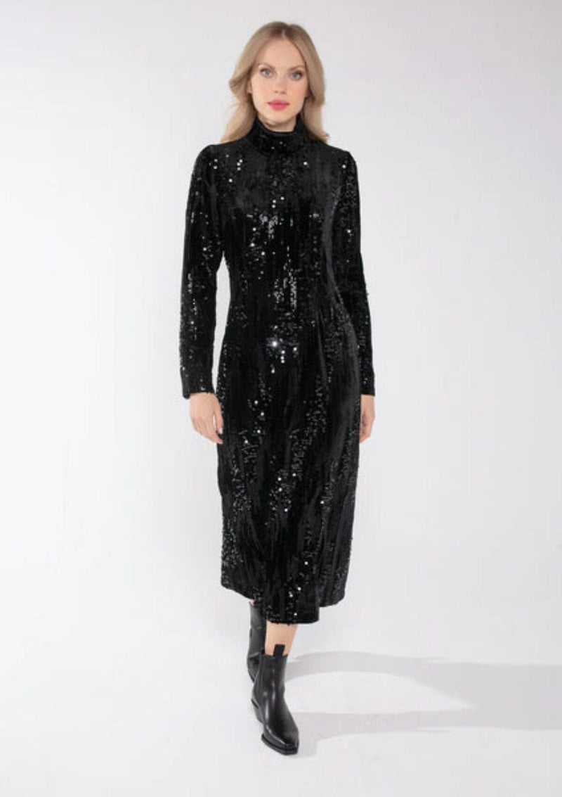 Aurora Velvet Sequin Dress | Nooki
