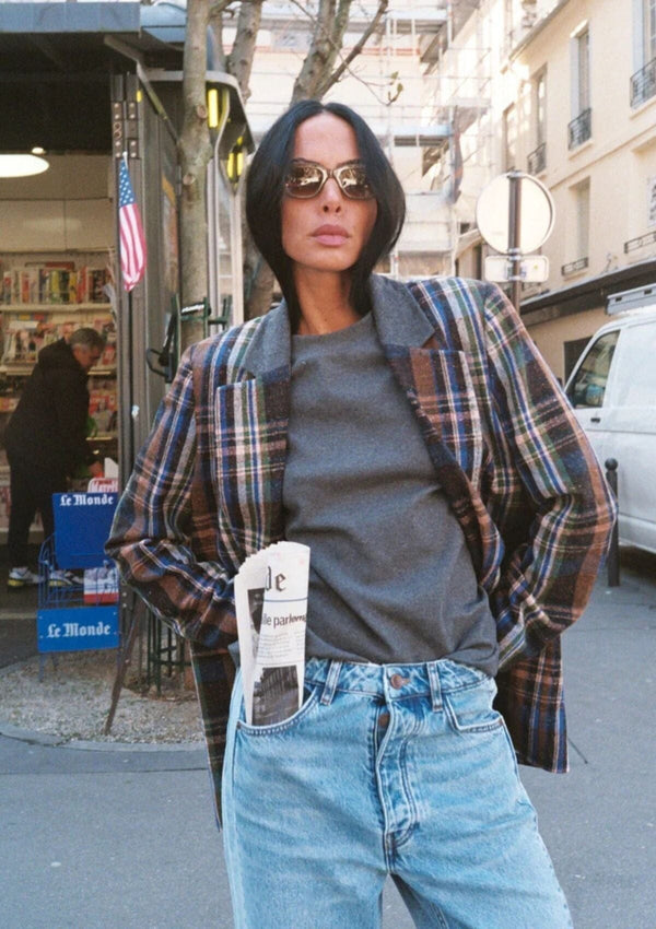 Bold Check Blazer | Heyanno Jacket Heyanno