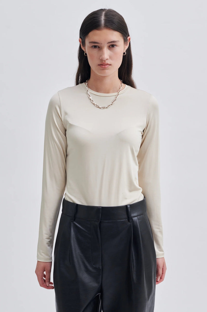 Callia O-Neck Tee | Second Female Long Sleeve T-Shirt Second Female