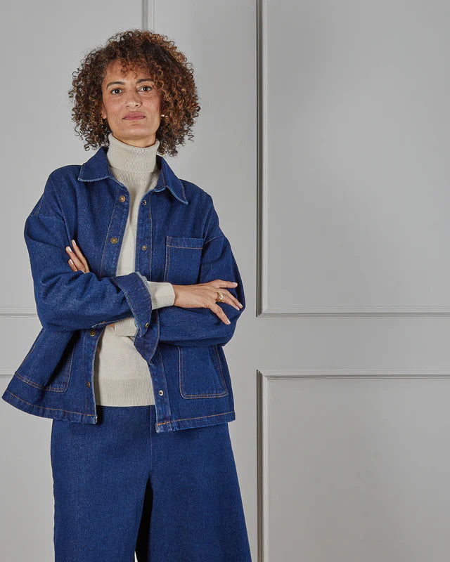 Frida Heavy Denim Jacket | Chalk Jacket Chalk