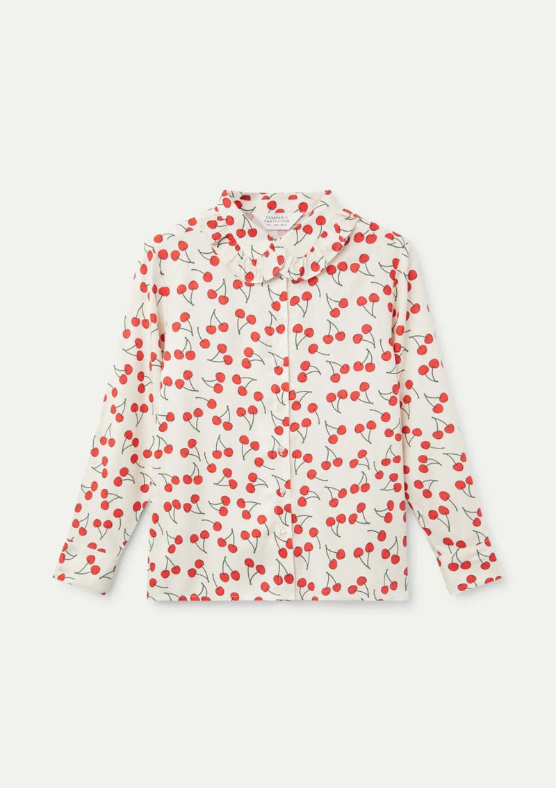 Cherry Print Ruffle Blouse | Compania Fantastica Blouse Compania Fantastica