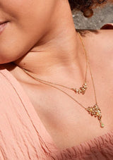Leafy Rosette Necklace | Green Peridot | Alex Monroe Necklace Alex Monroe