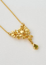 Leafy Rosette Necklace | Green Peridot | Alex Monroe Necklace Alex Monroe
