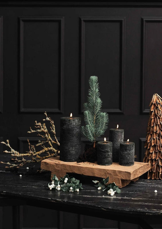 Dark Green Pillar Candle | Nordal Candle Nordal