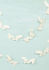 Nepal Hand Crafted White Dove Garland A World Of Craft