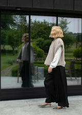 Claire Faux Fur Gilet | Chalk Gilet Chalk