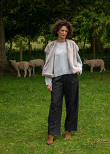 Claire Faux Fur Gilet | Chalk Gilet Chalk