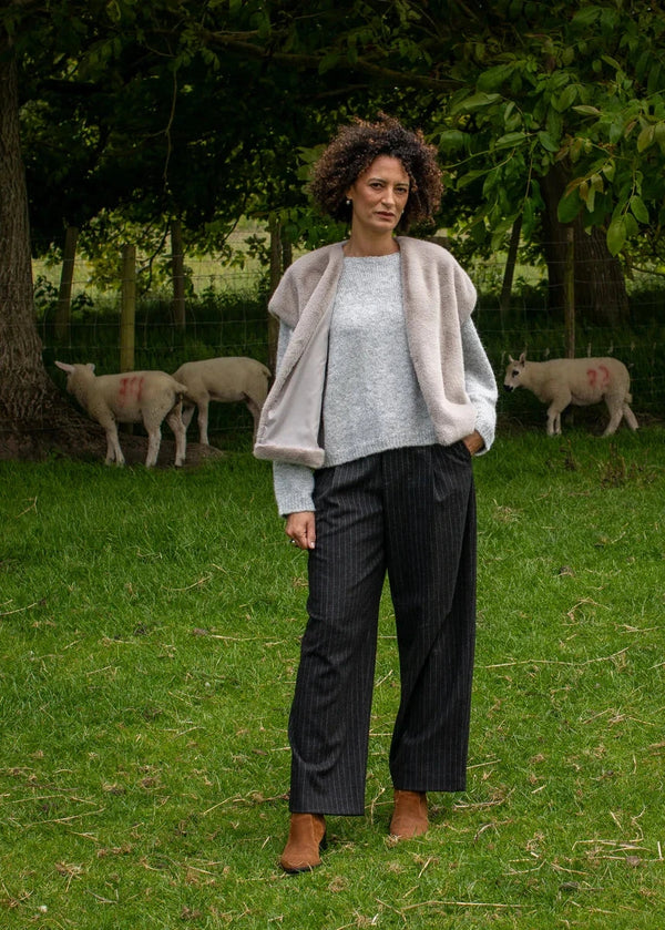 Claire Faux Fur Gilet | Chalk Gilet Chalk