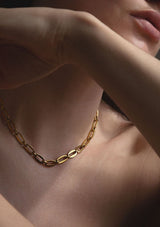 Gold Link Chain | A Weathered Penny Necklace A Weathered Penny