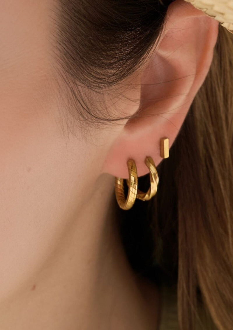 Bay Hoops | A Weathered Penny Earrings A Weathered Penny