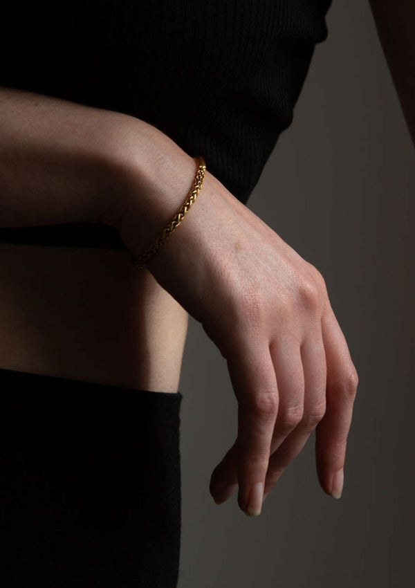 Gold Weave Bracelet | A Weathered Penny Bracelet A Weathered Penny