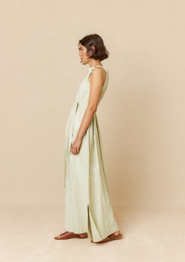 Halter Embroidered Collar Dress | Indi & Cold Dress Indi & Cold