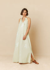 Halter Embroidered Collar Dress | Indi & Cold Dress Indi & Cold