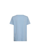 Melika Beaded O-SS Tee | Cashmere Blue | Mos Mosh T-Shirt MOS MOSH