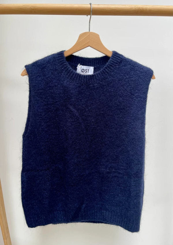 Katherine Mohair Crewneck Vest | OST London Vest OST London